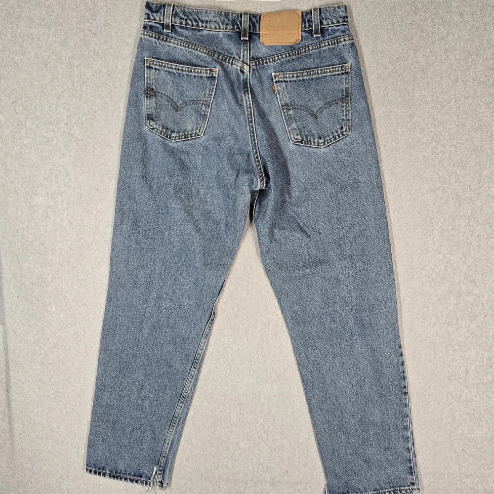 VINTAGE Levi's 550 Men Jeans 33X32 90s Orange Tab Denim Relaxed Fit 30